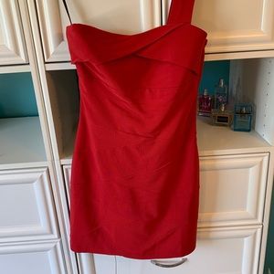 Red bodycon dress